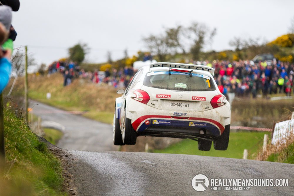 Craig Breen jump Circuit of Ireland Rally 2015