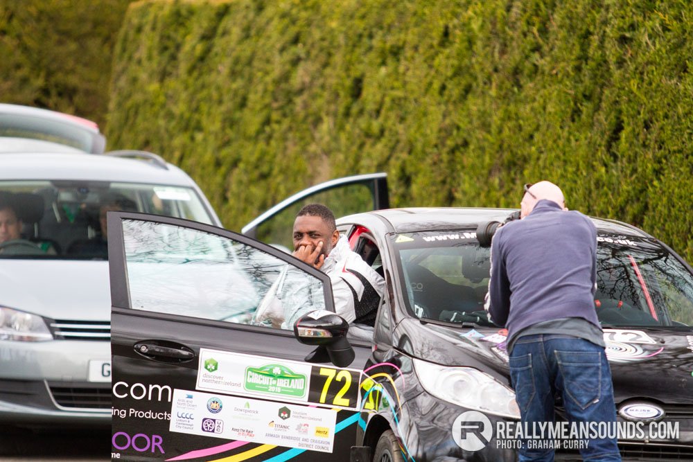 Idris Elba Circuit of Ireland Rally 2015
