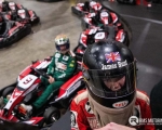 Recently crowned World Rotax 125 Mini Max Champion, Rory Armstrong, from Downpatrick shares a karting session with Eddie Irvine at the Formula One driving ace’s EI Sports kart track in Bangor, Co Down. (Photo by Graham Baalham-Curry)(S3)
