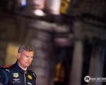 Scotland's David Coulthard, a former Formula One driving star, ripped up the streets of Belfast City Centre last night in a Red Bull Racing, 'RB8' Formula One racing car in front of thousands of spectators on a damp autumnal evening...(S3)